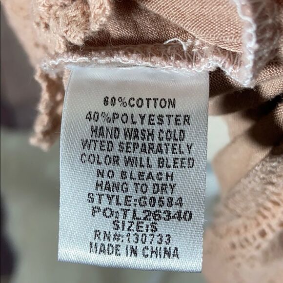 Umgee Ombré Cold Shoulder Embroidered Blouse - Picture 8 of 9